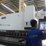 Dokunmatik ekran kontrolü cnc pres fren makinesi 6 eksenli 220 T 4000 MM siemens motor gücü