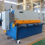 QC11y-16X3200 cnc kesme paslanmaz çelik otomatik E12 ile hidrolik demir plaka giyotin kesme makinesi